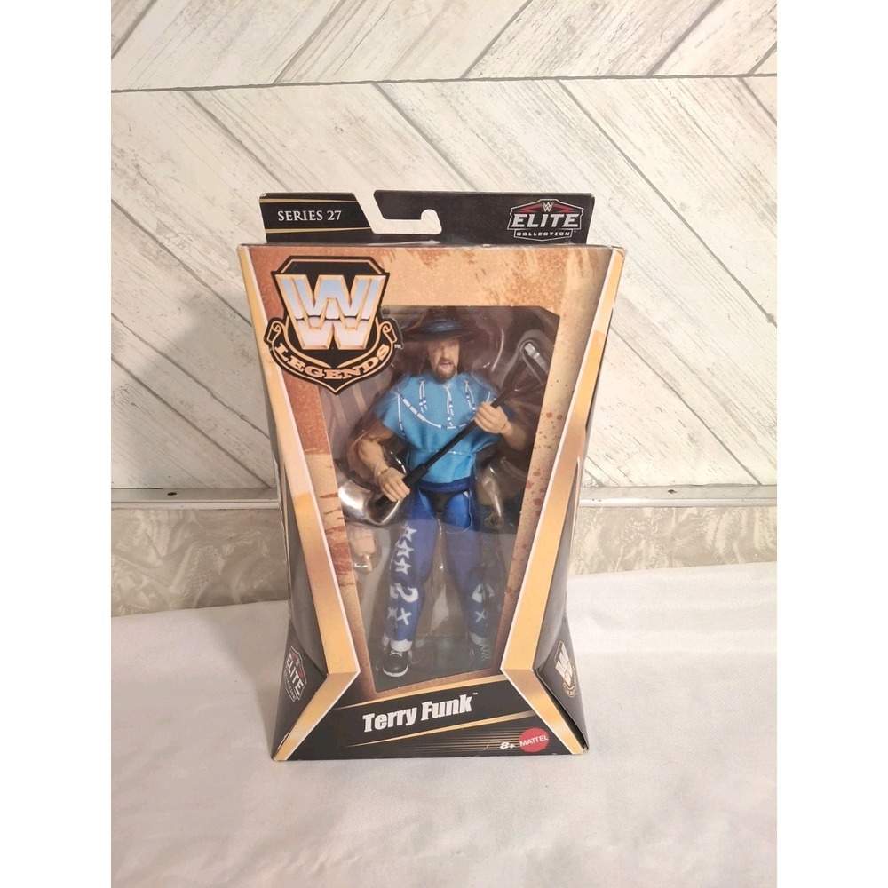 Mattel WWE Legends Elite Collection Series 27 Terry Funk Action Figure Not Mint